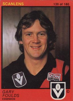 1982 Scanlens VFL #139 Gary Foulds Front